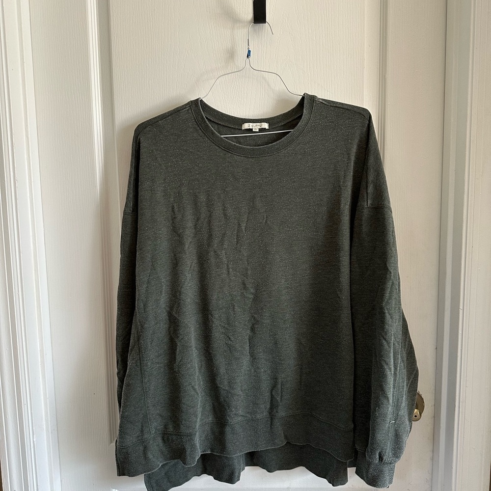 Z Supply Charcoal Crew Neck Top